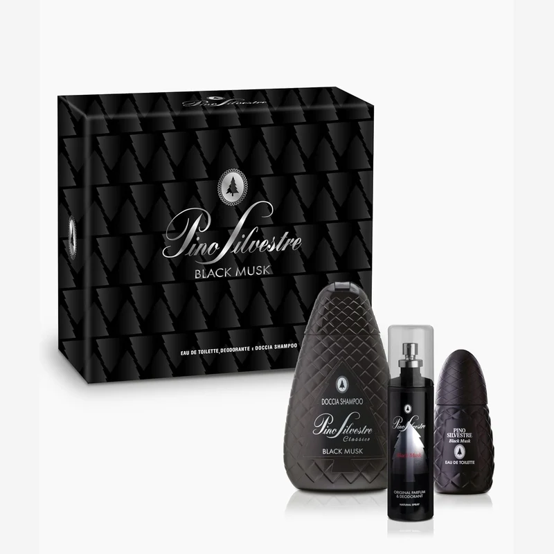 Pino Silvestre Black Musk set EDT deodorante doccia shampoo